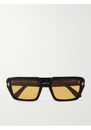 TOM FORD - Redford Aviator-Style Acetate Sunglasses - Men - Black