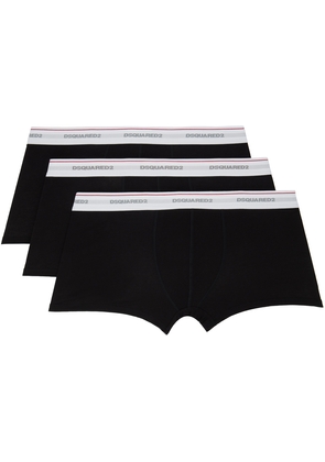 Dsquared2 Three-Pack Black Trunk Boxers