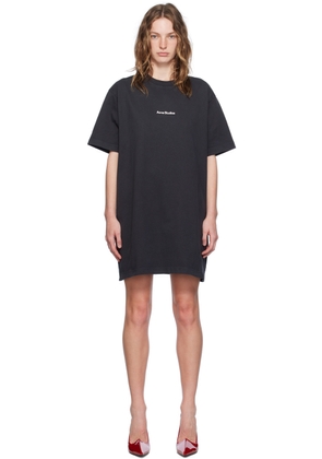 Acne Studios Black T-Shirt Minidress