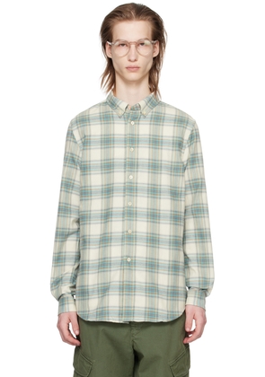 PS by Paul Smith Blue & Off-White Check Shirt