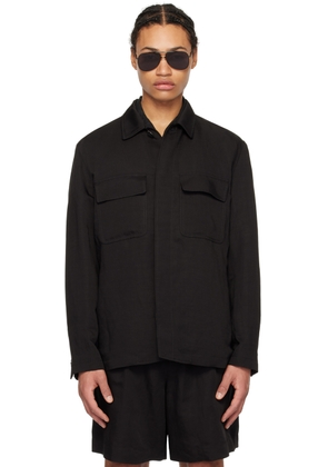 Lardini Black Four-Pocket Jacket