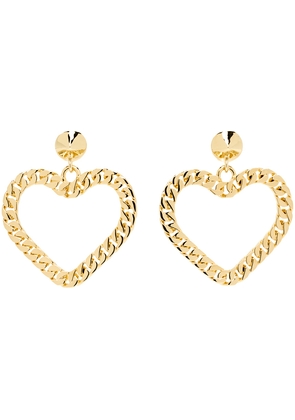 Moschino Gold Love & Peace Earrings