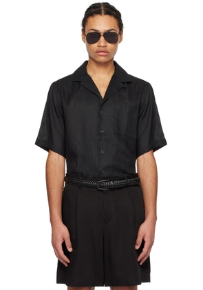 Lardini Black Patch Pocket Shirt