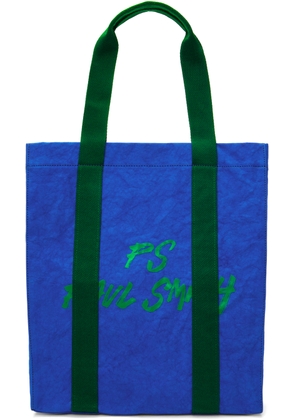 PS by Paul Smith Blue Paper Crinkle Tote