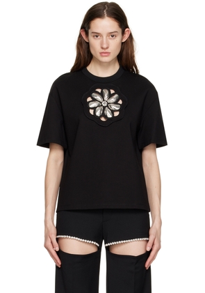 AREA Black Mussel Flower T-Shirt
