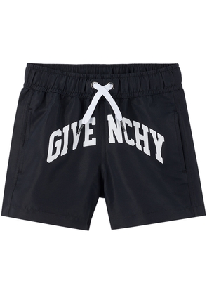 Givenchy Kids Black Drawstring Swim Shorts