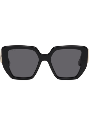 Gucci Black Rectangular-Frame Sunglasses