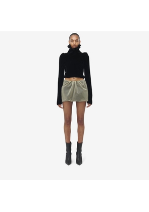ALEXANDER MCQUEEN - Double Mesh Mini Skirt - Item 808582QEAFU9020