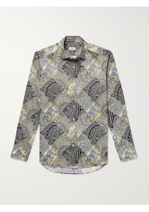 Etro - Paisley-Print Cotton-Twill Shirt - Men - Blue - EU 38
