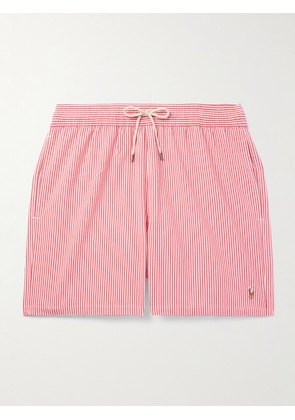 Polo Ralph Lauren - Traveler Straight-Leg Mid-Length Striped Swim Shorts - Men - Red - XS