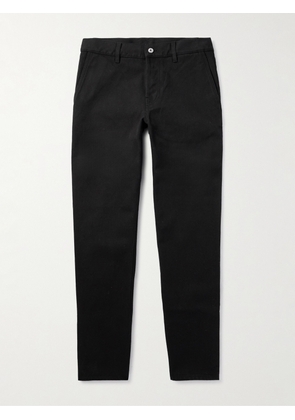 Burberry - Straight-Leg Cotton-Twill Trousers - Men - Black - UK/US 30