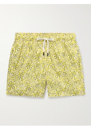 Onia - Charles Straight-Leg Mid-Length Printed Swim Shorts - Men - Yellow - S