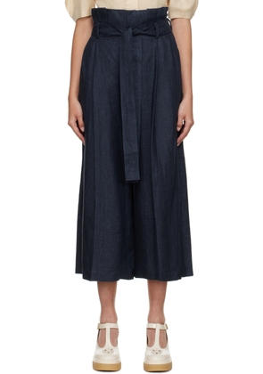 Chloé Blue Belted Trousers