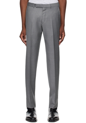 ZEGNA Gray Pleats Trousers