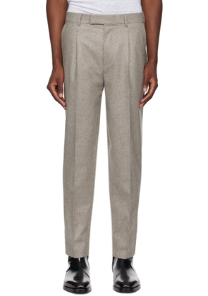 ZEGNA Gray Wool Trousers
