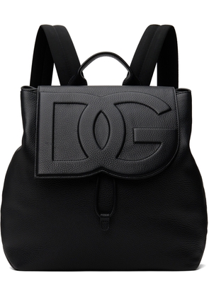 Dolce & Gabbana Black Deerskin Backpack