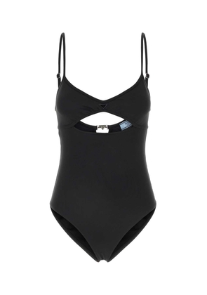 Prada Black Stretch Polyester Swimsuit