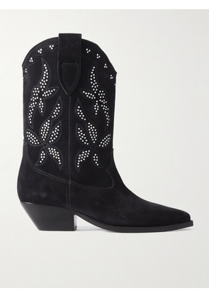 Isabel Marant - Duerto Studded Suede Cowboy Boots - Black - FR36,FR37,FR38,FR39,FR40,FR41