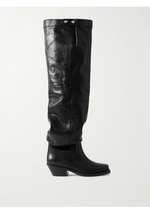 Isabel Marant - Amati Leather Over-the-knee Boots - Black - FR37,FR38,FR39,FR40,FR41