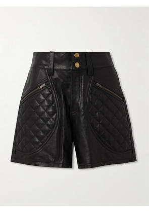 Isabel Marant - Candice Quilted Leather Shorts - Black - FR34,FR36,FR38,FR40,FR42