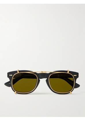 Gucci - D-Frame Acetate and Gold-Tone Sunglasses - Men - Black