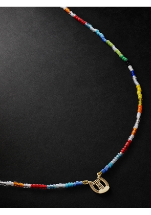 Established - Ride or Die Karat Gold Beaded Pendant Necklace - Men - Multi
