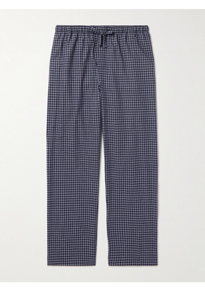 Derek Rose - Braemar 32 Cotton-Flannel Pyjama Trousers - Men - Blue - S