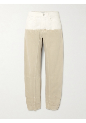 Jil Sander - Dégradé Frayed Mid-rise Straight-leg Jeans - Brown - FR36,FR38,FR40,FR44