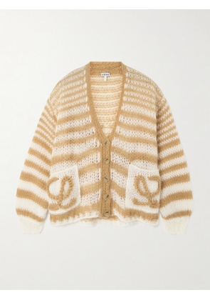 Loewe - Striped Mohair-blend Sweater - White - x small,small,medium,large