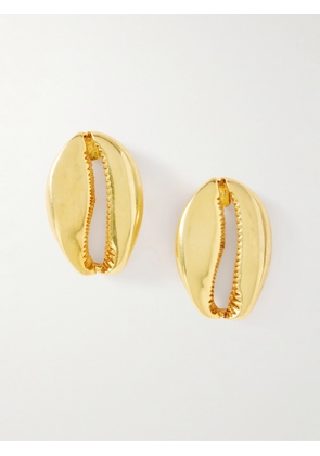 TOHUM - Concha Mega Puka Gold-plated Earrings - One size