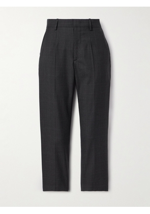 Isabel Marant - Ritana Cropped Prince Of Wales Checked Wool Tapered Pants - Gray - FR34,FR36,FR38
