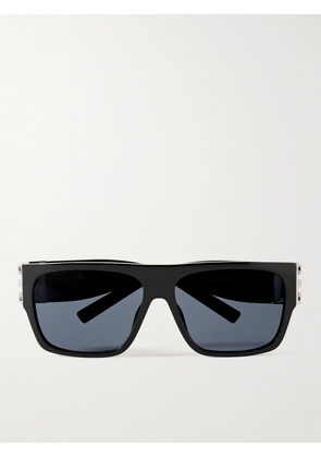 Givenchy - Square-Frame Acetate and Silver-Tone Sunglasses - Men - Black