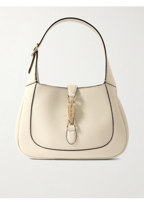 Gucci - Jackie 1961 Textured-leather Shoulder Bag - Cream - One size