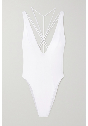 Agent Provocateur - Marina Open-back Swimsuit - White - 1,2,3,4