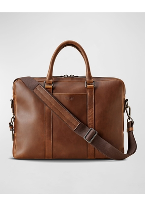 Men's Navigator Leather Laptop Briefcase