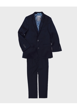 Boys' Two-Piece Mod Suit, Navy, Size 16