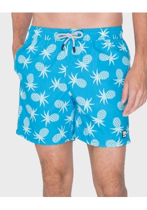 Men's Pineapple-Print Swim Trunks