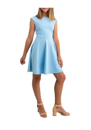 Girl's Textured Cap Sleeve Dress, Size 7-16