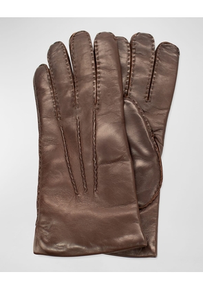 Men's Three-Point Napa Leather Gloves