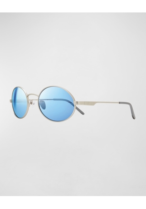 Men's Lunar Round Metal Sunglasses