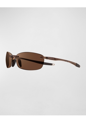 Men's Descend Fold Rimless Sunglasses