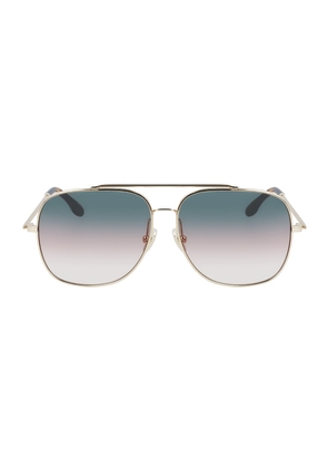 V-Star Round Metal Aviator Sunglasses