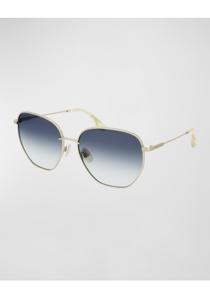 Geometric Square Metal Sunglasses