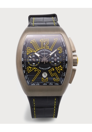 Men's Titanium Vanguard Watch with Yellow Accents