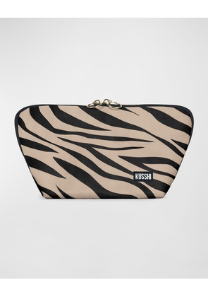 Signature Zebra-Print Makeup Bag