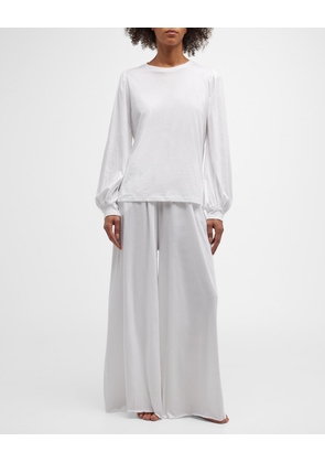 Organic Pima Wide-Leg Pants