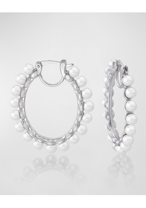 Ada Pearl Hoop Earrings