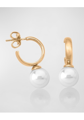 Chara Pearl and Hoop Earrings, Gold