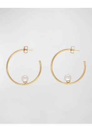 Alba Pearl Hoop Earrings