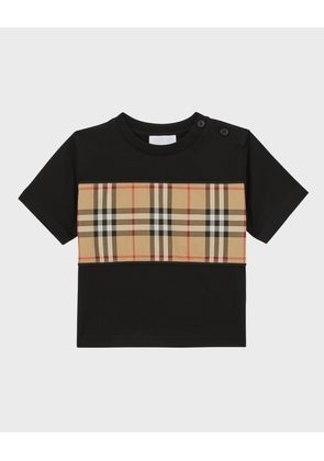 Kid's Cedar Vintage Check-Print T-Shirt, Size 6M-2